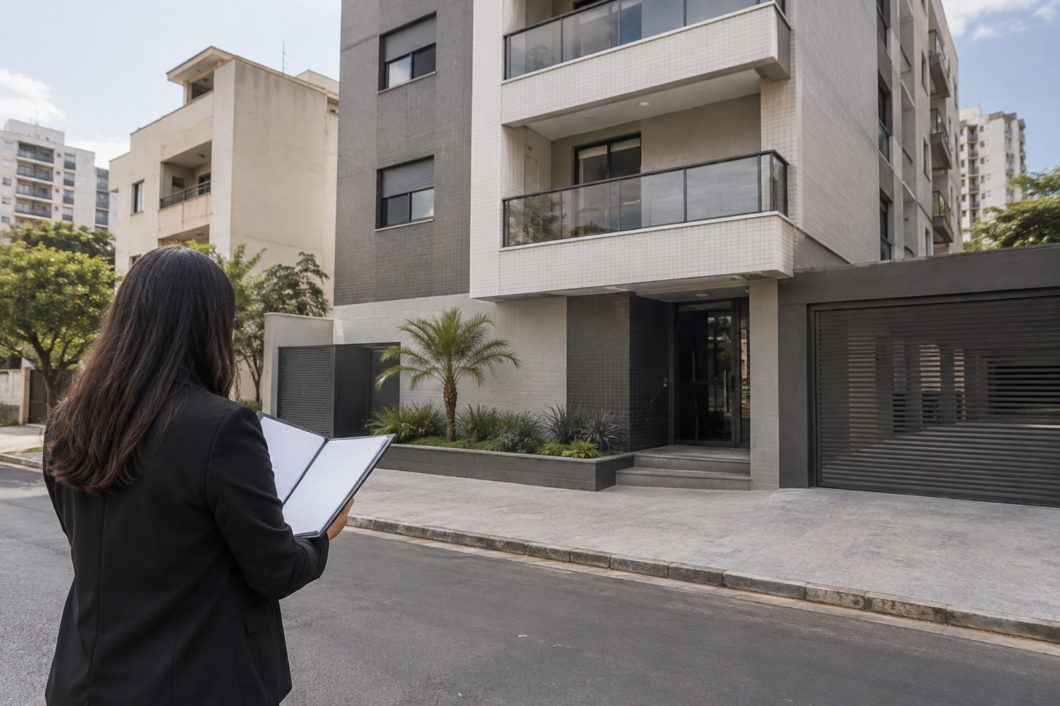 Edificação residencial concluída, com fachada e passeio visíveis, em uma rua urbana de Minas Gerais.